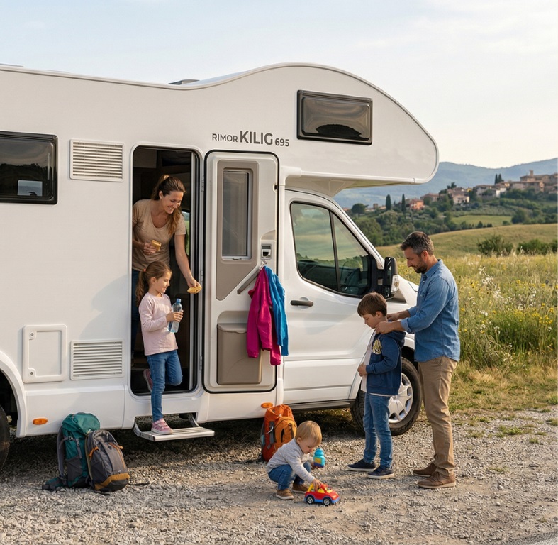 Cestování karavanem s dětmi: co sbalit, jak zvládnout přejezdy a co se nám opravdu osvědčilo