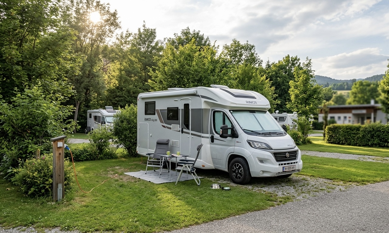 Kde nocovat s obytným vozem: praktický průvodce mezi kempem, stellplatzem a soukromým stáním