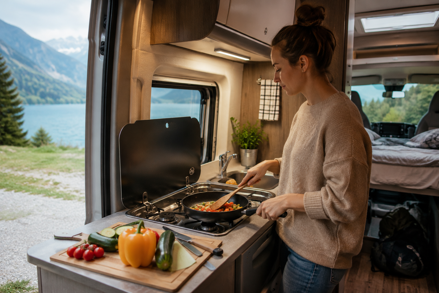 Jak se vaří v obytném voze doopravdy | Praktický průvodce a jednoduchý recept